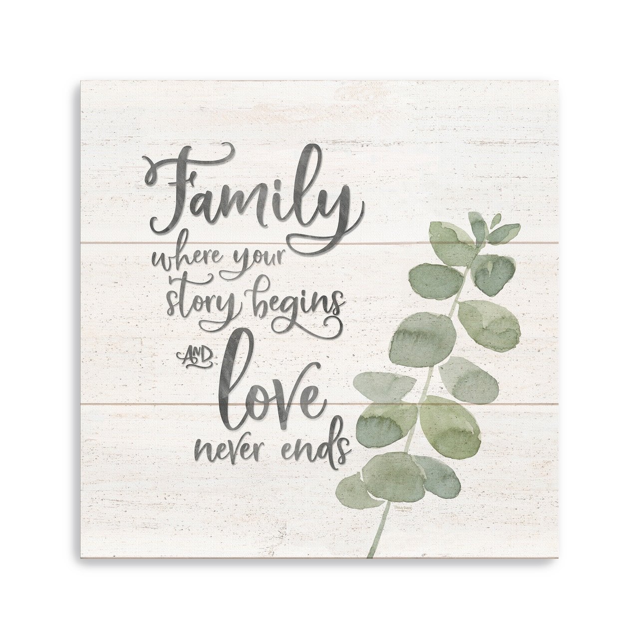 Natural Inspiration Family Square Canvas Giclee